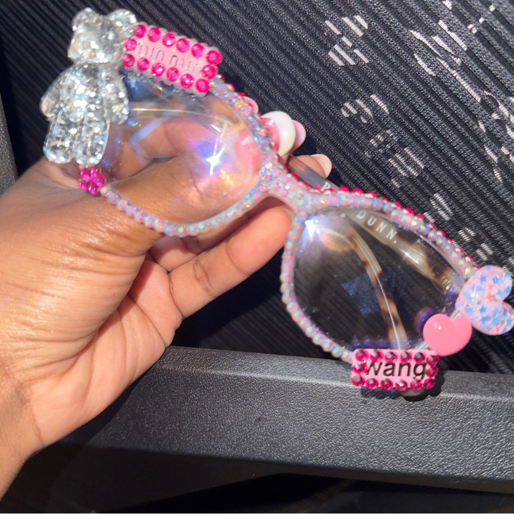 Stylish Pink and Silver Kids Sunglasses
